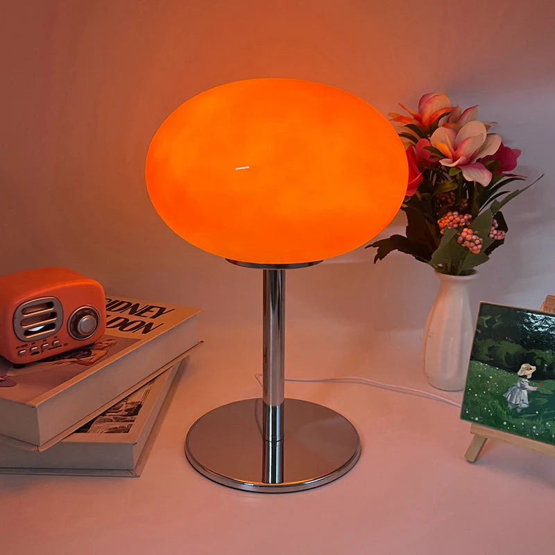Bauhaus Lollipop Tafellamp met Glazen Afwerking