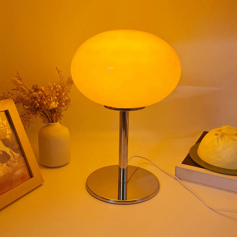 Bauhaus Lollipop Tafellamp met Glazen Afwerking