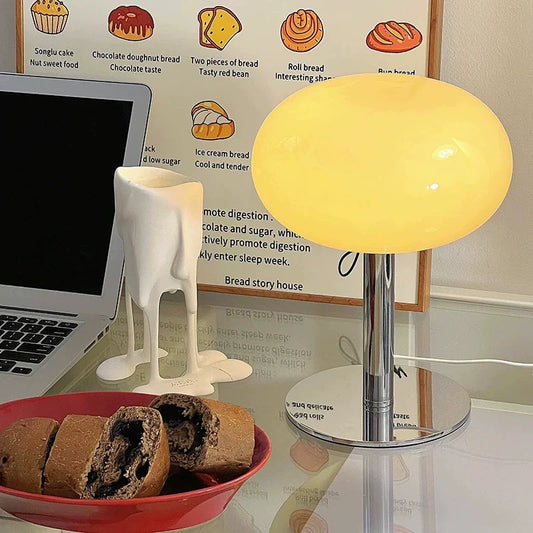 Bauhaus Lollipop Tafellamp met Glazen Afwerking
