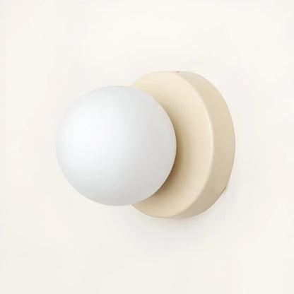 Noordse Ronde LED Wandlamp van Glas