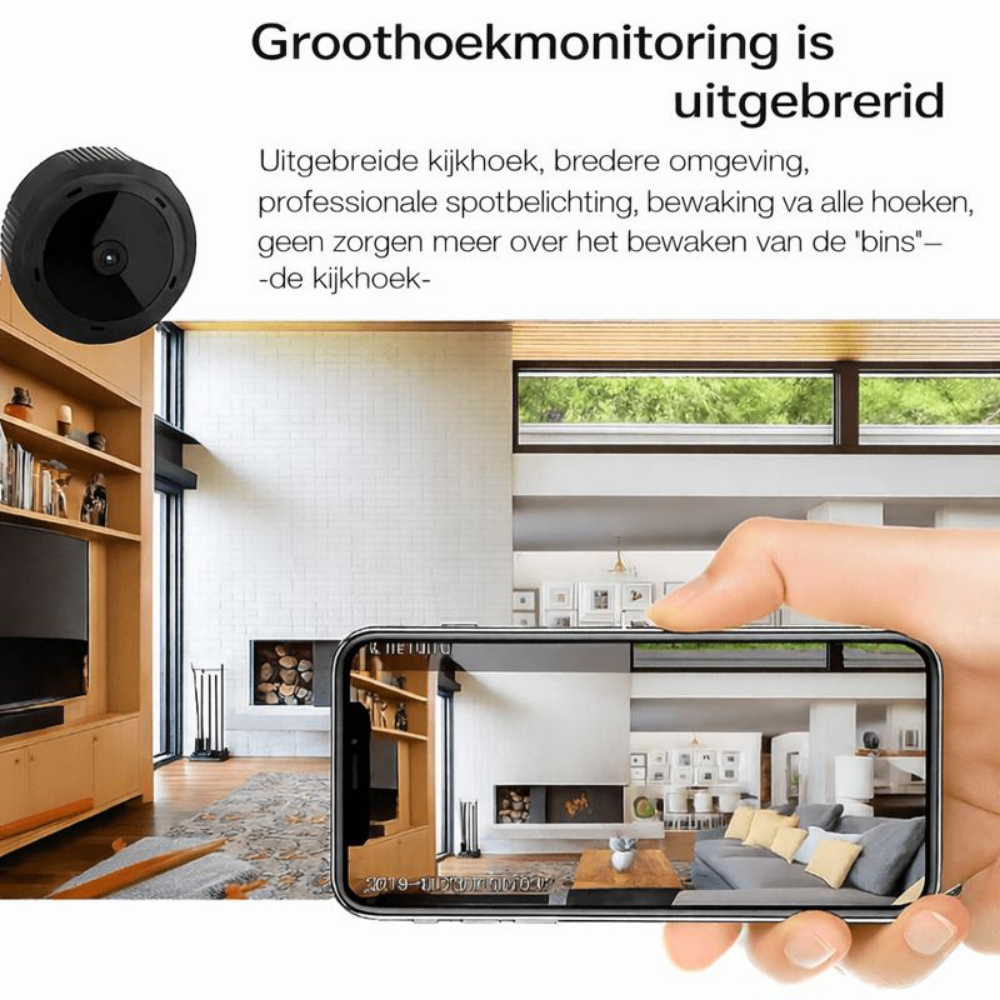 Beveiligingscamera Mini Wifi Nachtzicht Draadloze Bewaking