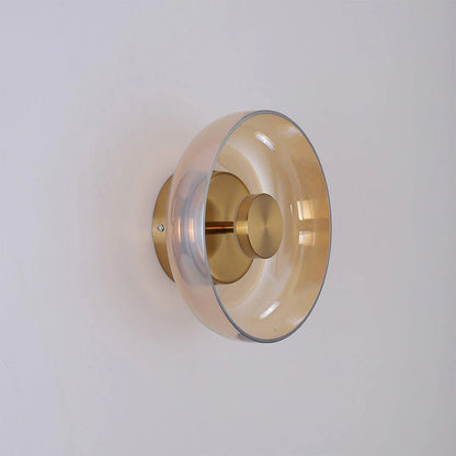 Moderne Duidelijk Ronde LED Glazen Wandlamp