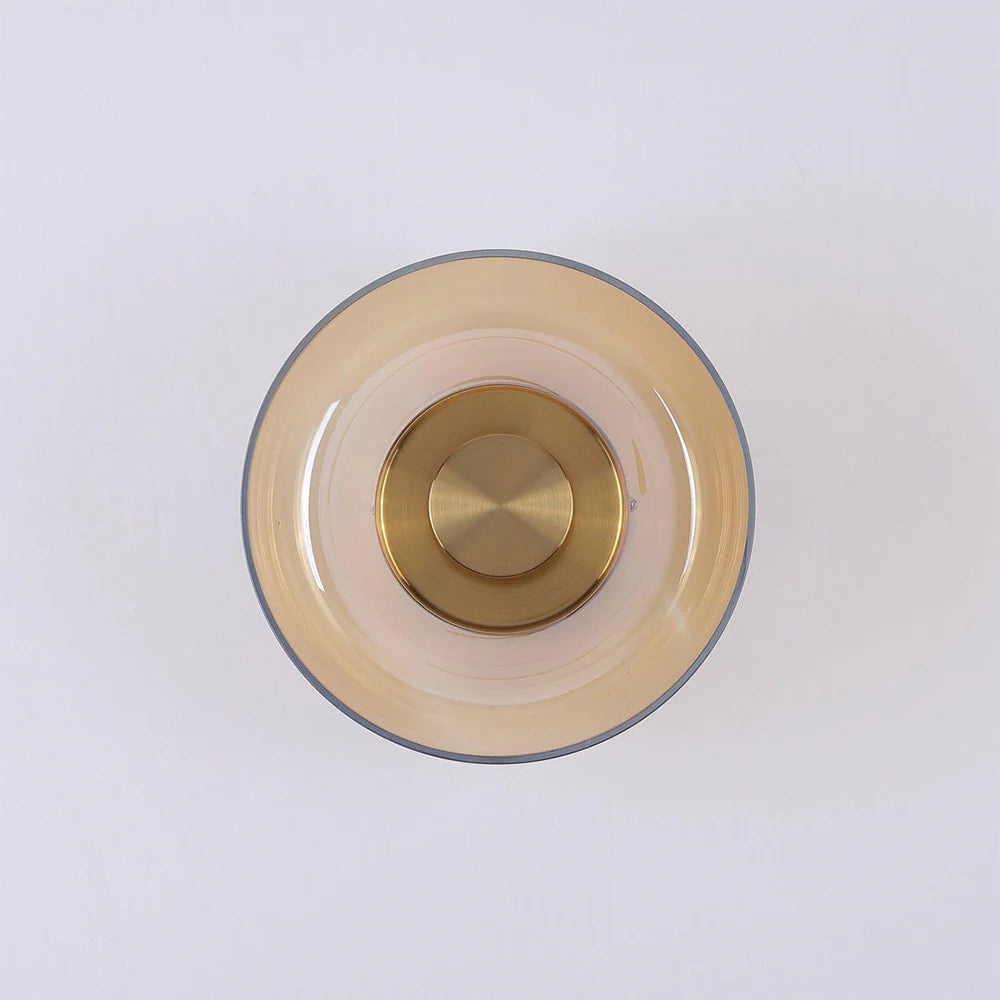 Moderne Duidelijk Ronde LED Glazen Wandlamp