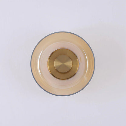 Moderne Duidelijk Ronde LED Glazen Wandlamp
