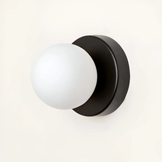 Noordse Ronde LED Wandlamp van Glas
