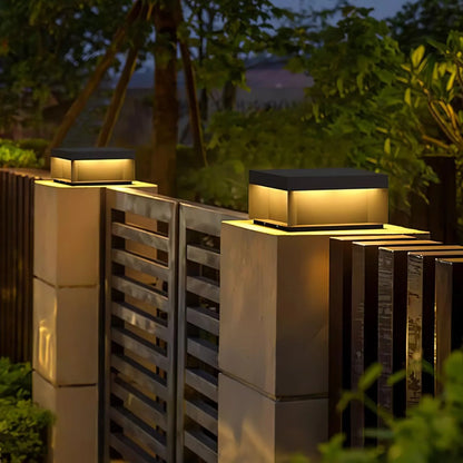 Zwarte Doos IP65 Solar & Bedrade LED Buitenlamp