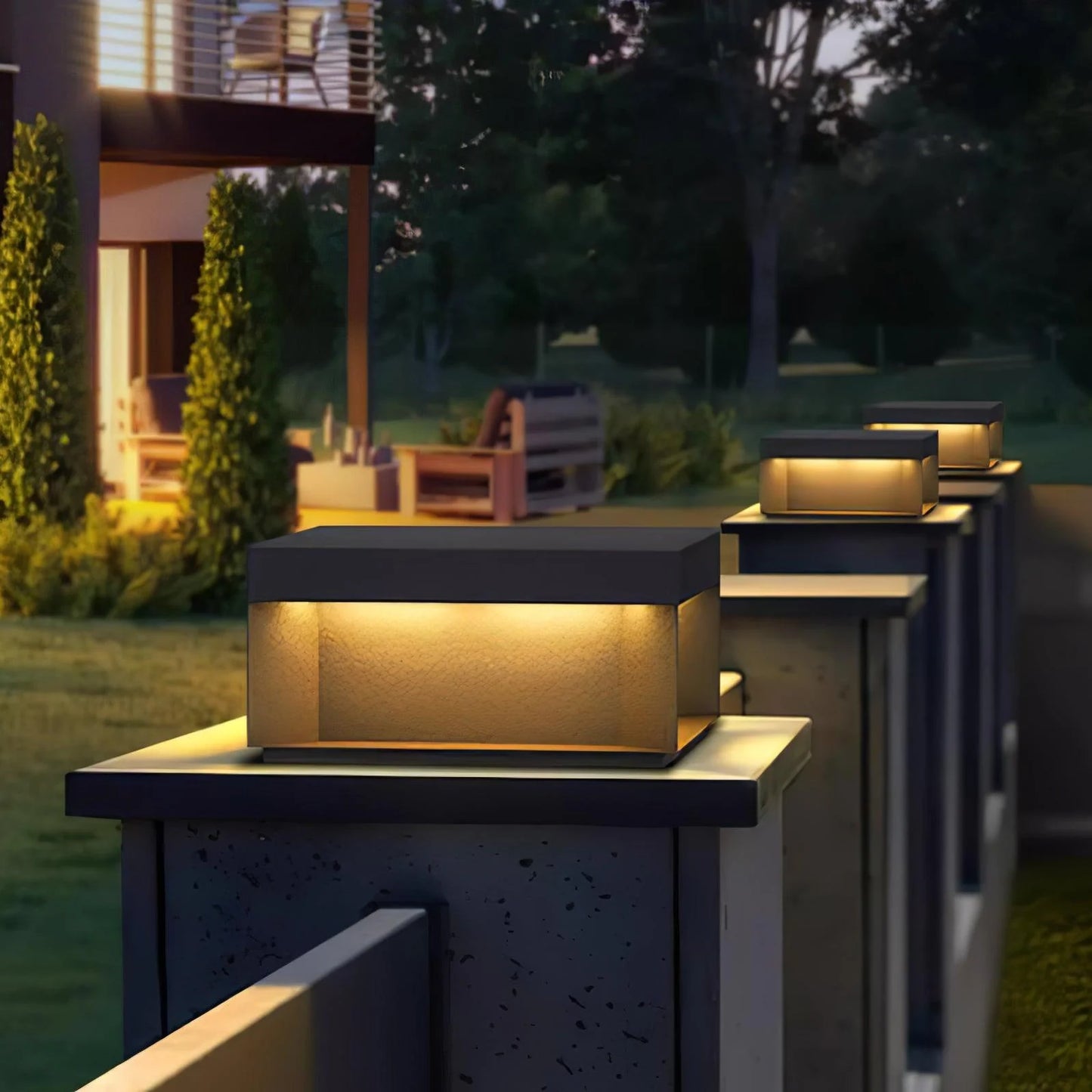 Zwarte Doos IP65 Solar & Bedrade LED Buitenlamp