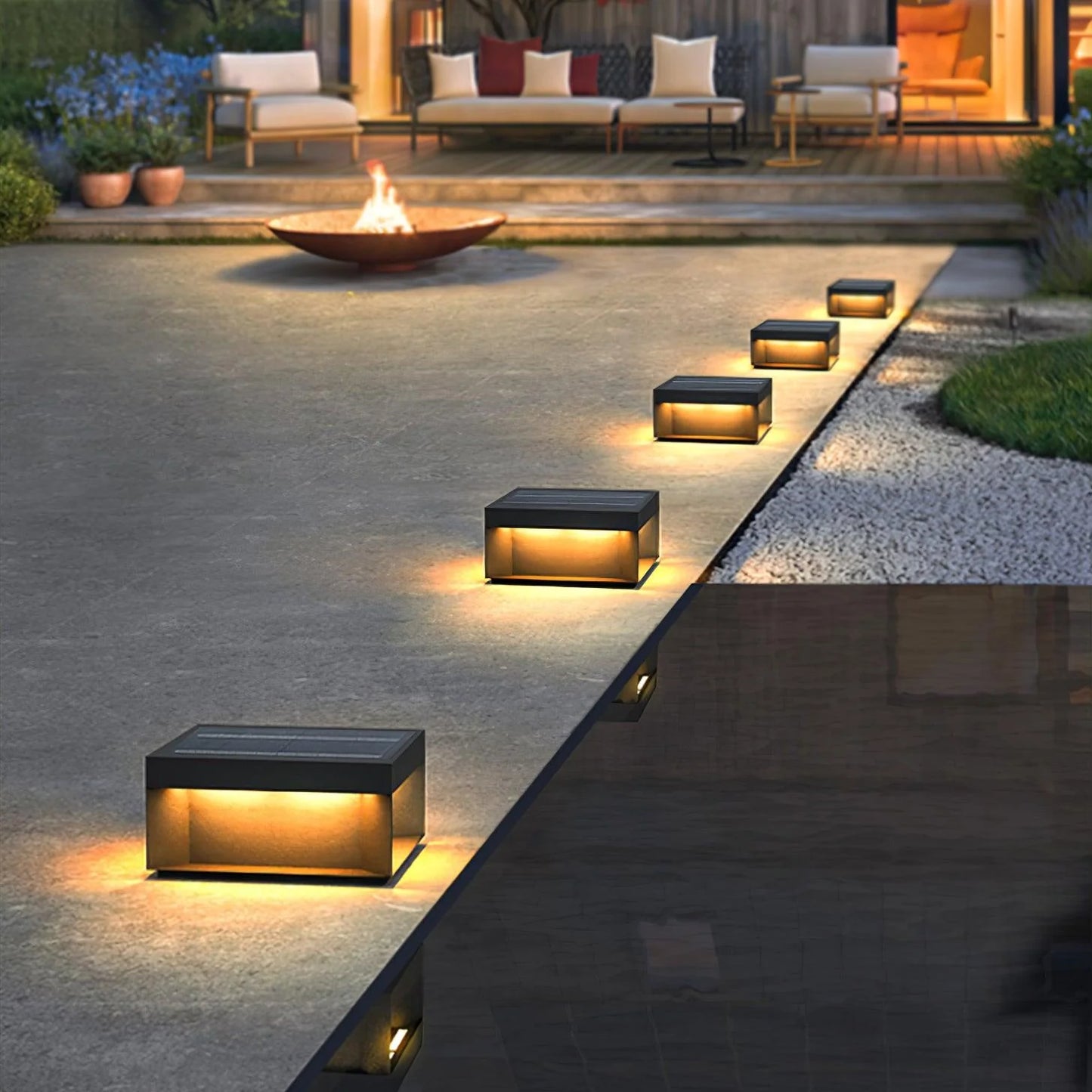 Zwarte Doos IP65 Solar & Bedrade LED Buitenlamp