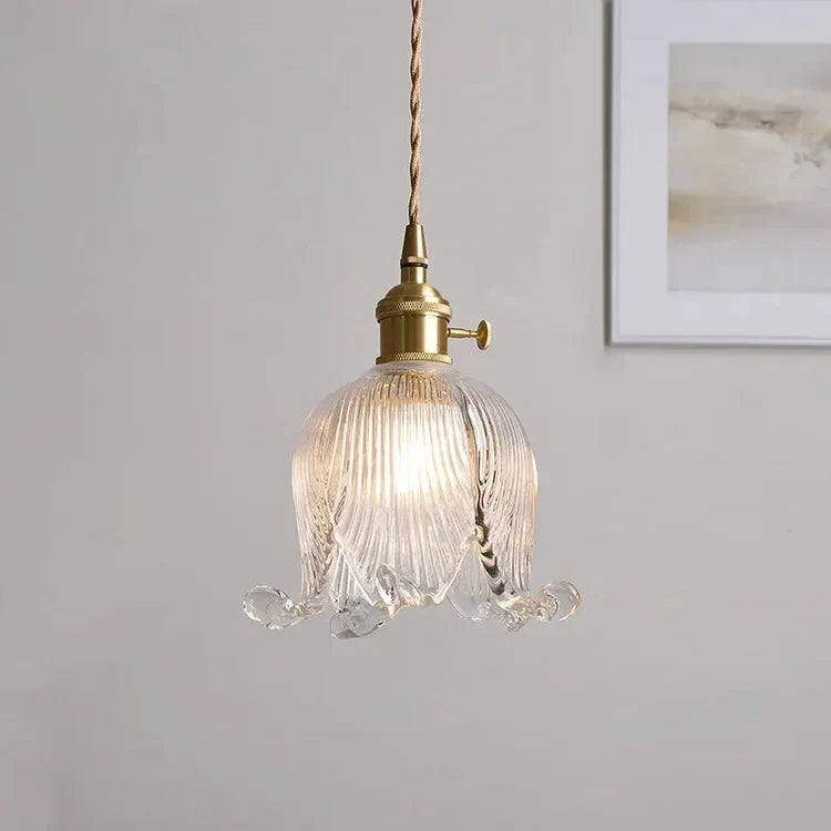 Bloom Glow Glazen Bloemvormige Hanglamp