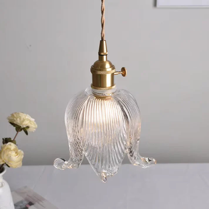 Bloom Glow Glazen Bloemvormige Hanglamp