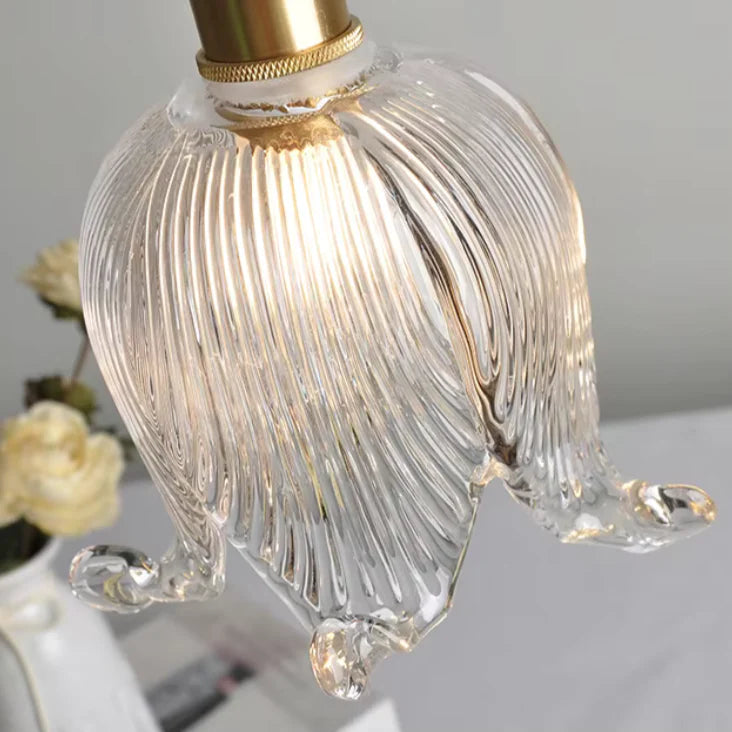 Bloom Glow Glazen Bloemvormige Hanglamp