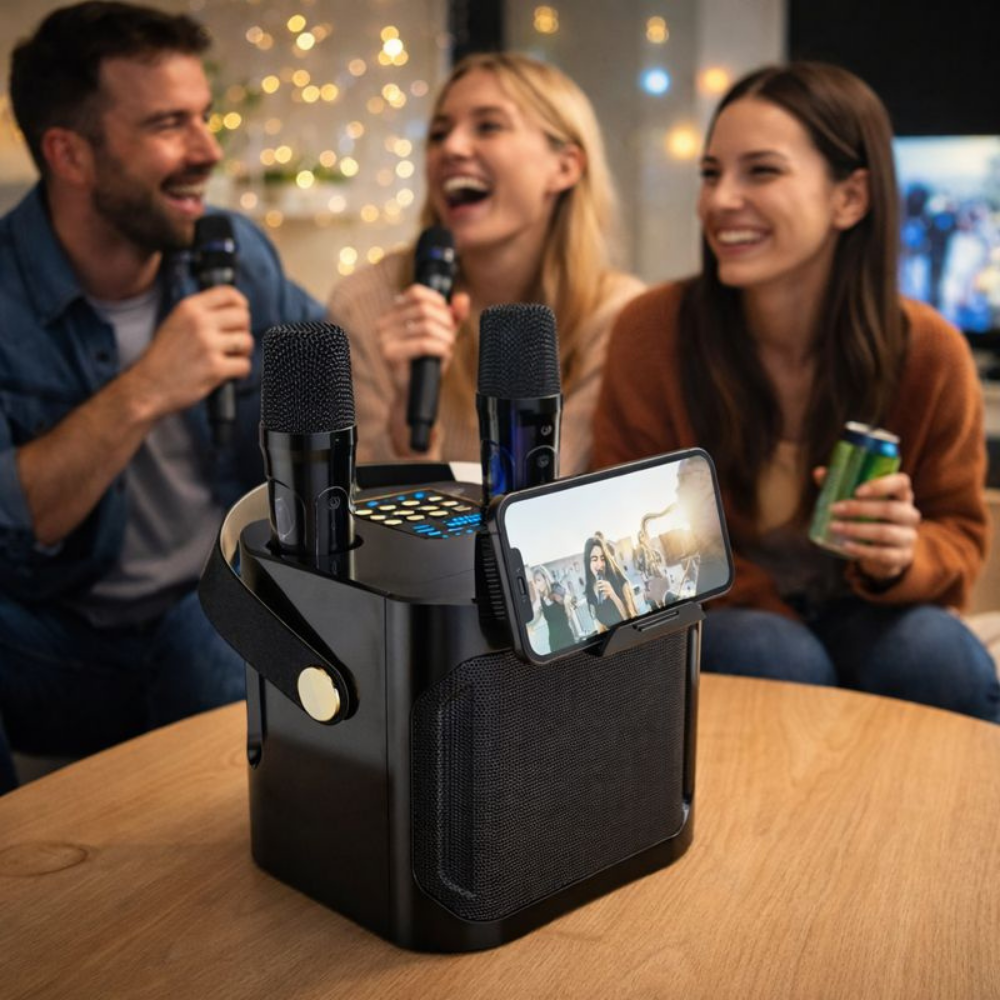 Bluetooth Luidspreker Karaoke Draagbaar 360 Graden Stereo