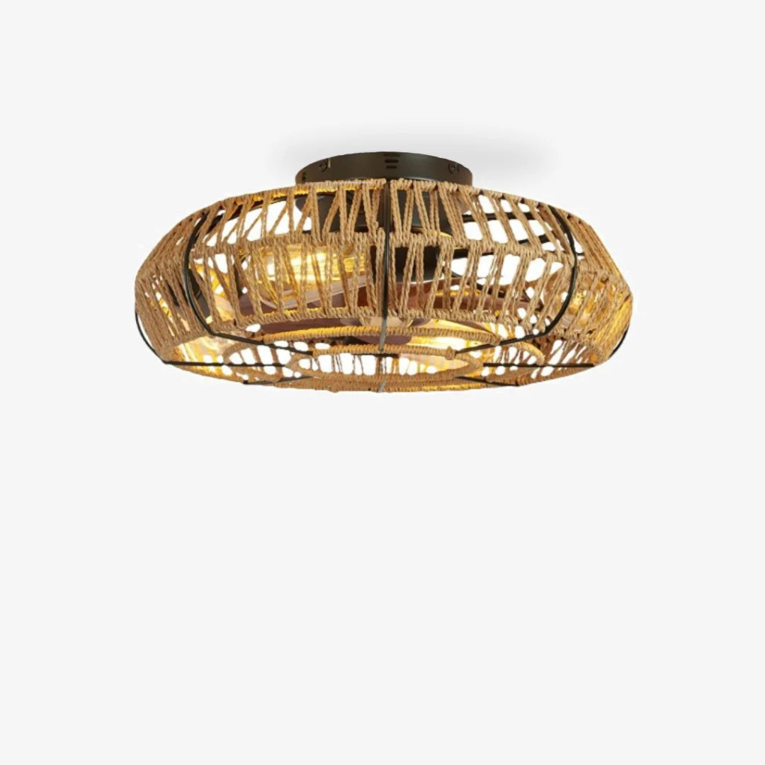 Bohemia Twine Plafond Ventilatorlamp