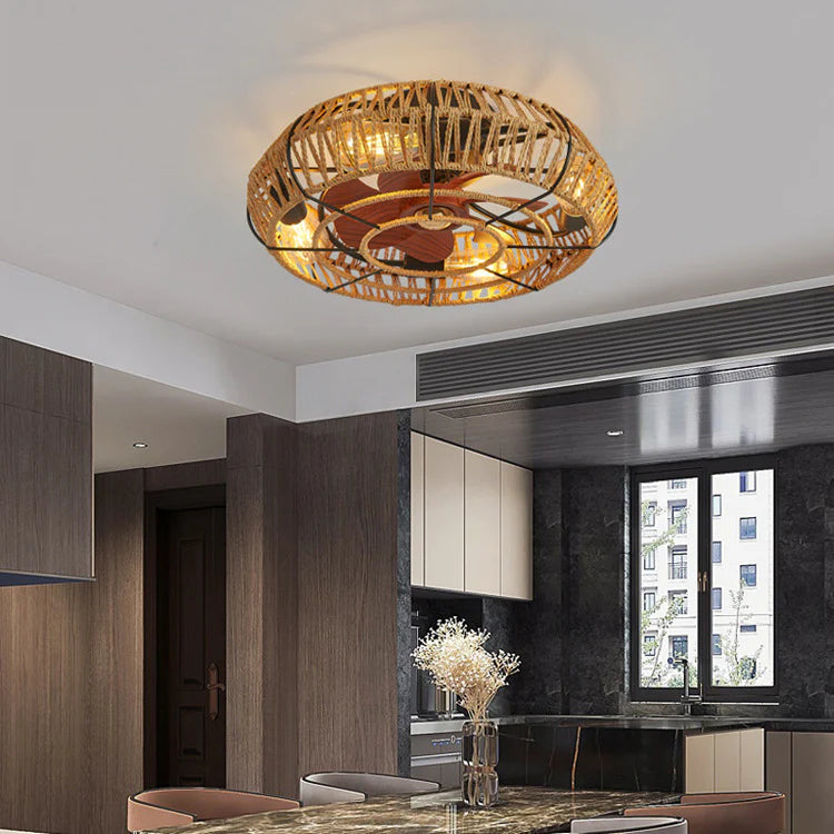 Bohemia Twine Plafond Ventilatorlamp