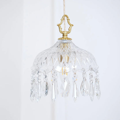 Celestial Glow Retro Messing Glazen Hanglamp