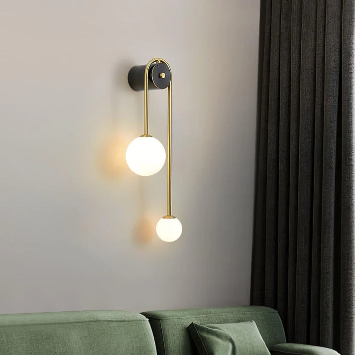 Brass Arc Wandlamp – Elegante Wandverlichting met Luxe Messing Afwerking