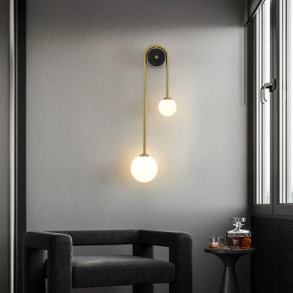 Brass Arc Wandlamp – Elegante Wandverlichting met Luxe Messing Afwerking