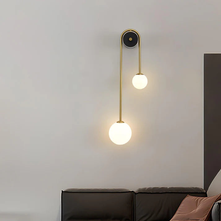 Brass Arc Wandlamp – Elegante Wandverlichting met Luxe Messing Afwerking