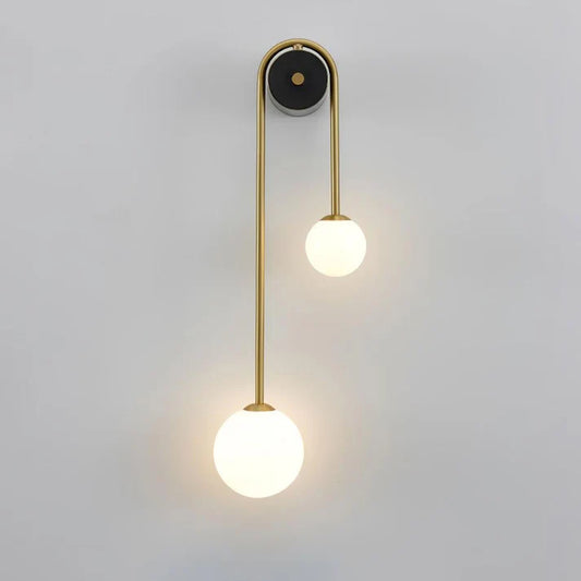 Brass Arc Wandlamp – Elegante Wandverlichting met Luxe Messing Afwerking