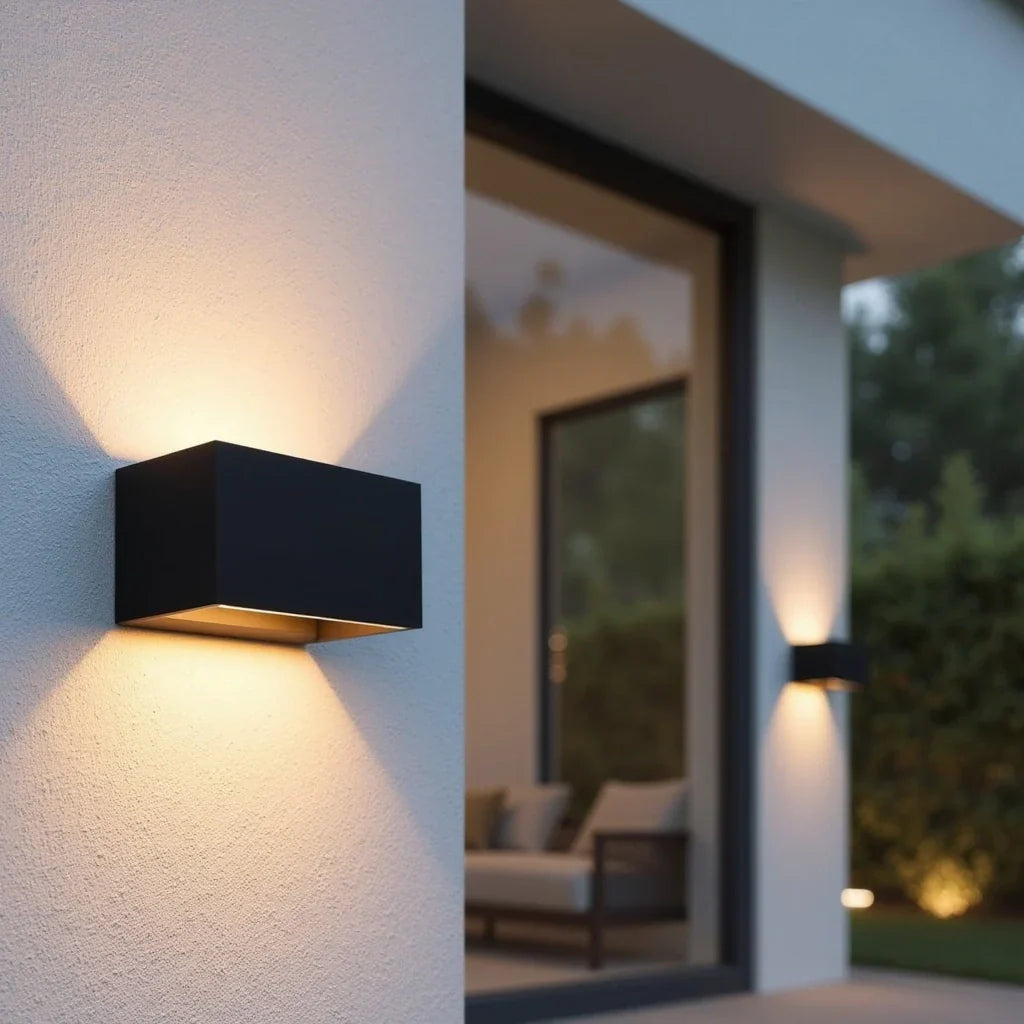 Moderne LED BuitenWandlamp Zwart IP65