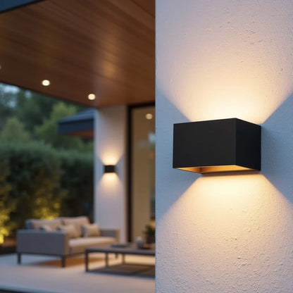 Moderne LED BuitenWandlamp Zwart IP65