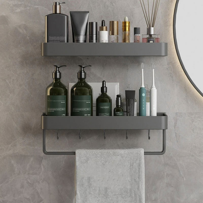 Wandrek Badkamer Aluminium Minimalistisch Opbergrek