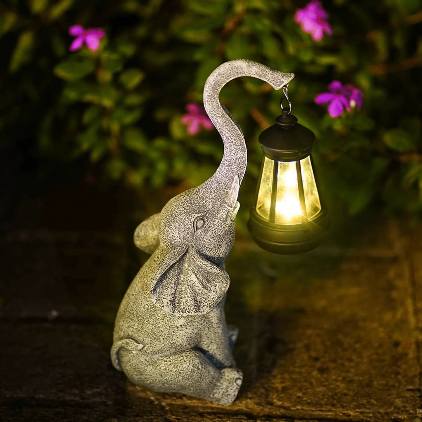 Sfeervolle Solar Tuinlamp met Olifant