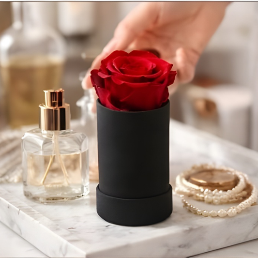 Cadeau Roos Suede Tube Langhoudend Romantisch Decoratief Geschenk