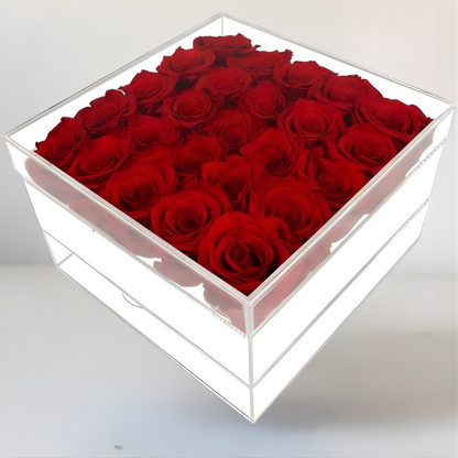 Cadeau Rozen Acryl Hart Langhoudend Romantisch Decoratief Geschenk
