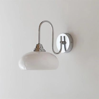 Bauhaus Gebogen Glazen Wandlamp