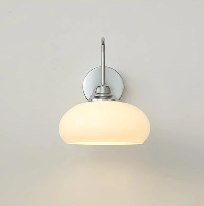 Bauhaus Gebogen Glazen Wandlamp