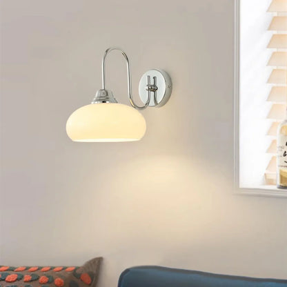 Bauhaus Gebogen Glazen Wandlamp