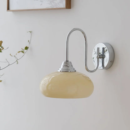 Bauhaus Gebogen Glazen Wandlamp