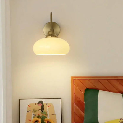 Bauhaus Gebogen Glazen Wandlamp