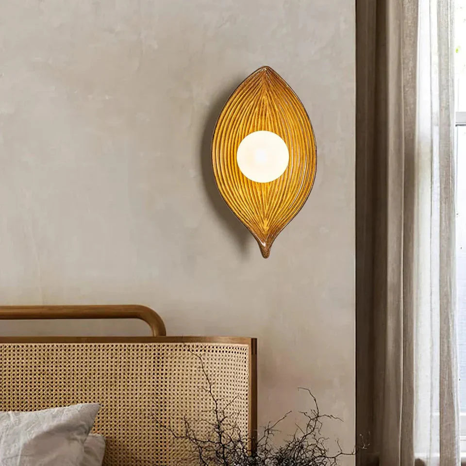 Nordic Zen Leaf Japanse Stijl Wandlamp