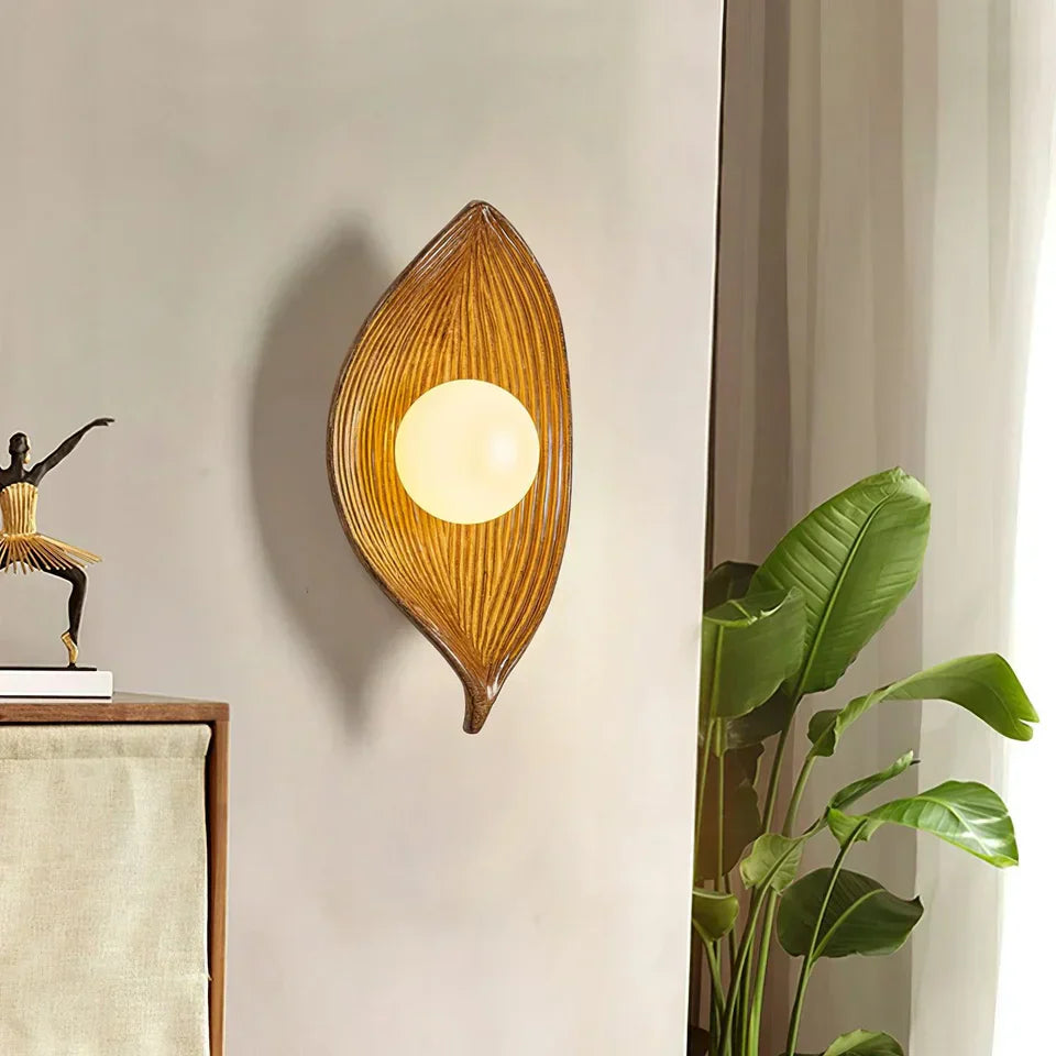 Nordic Zen Leaf Japanse Stijl Wandlamp