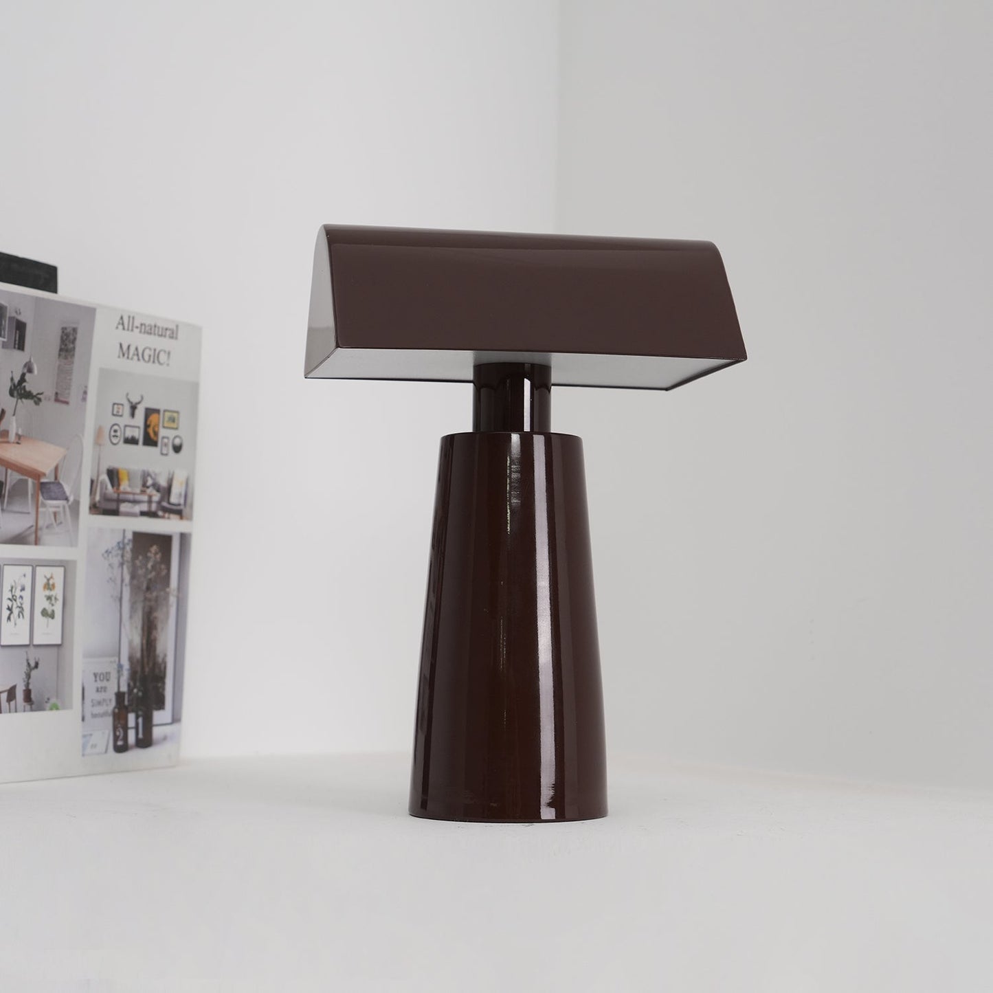 Minimalistische Draagbare Tafellamp met Fijne Touch