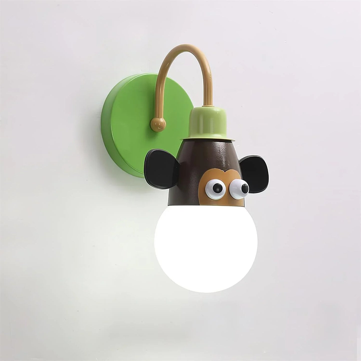 Cartoon Dieren Wandlamp – Speels Licht voor Kinderkamers