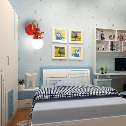 Cartoon Dieren Wandlamp – Speels Licht voor Kinderkamers