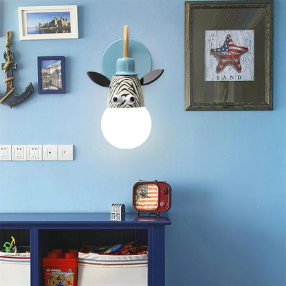 Cartoon Dieren Wandlamp – Speels Licht voor Kinderkamers