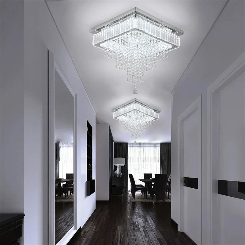 Luxe Kristallen Dimbare LED Plafondlamp