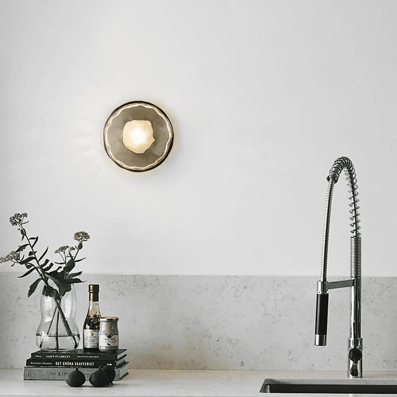 Nordic Ronde Ceto Glazen Wandlamp