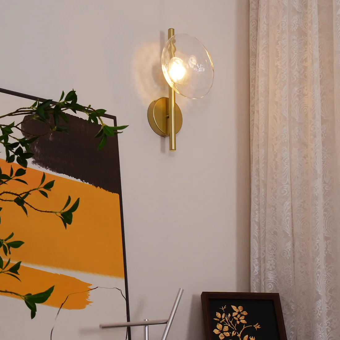 Nordic Ronde Ceto Glazen Wandlamp