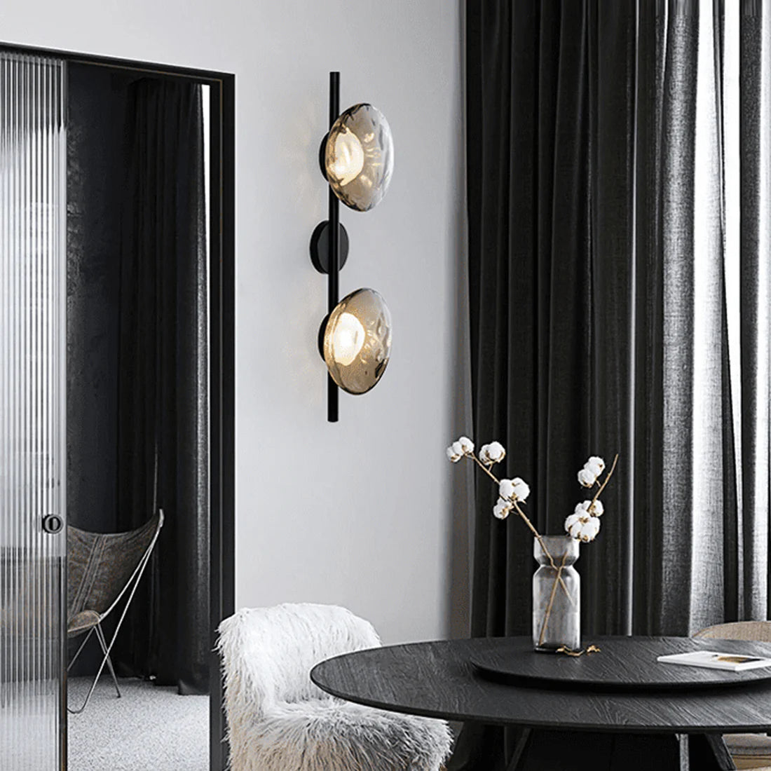 Nordic Ronde Ceto Glazen Wandlamp