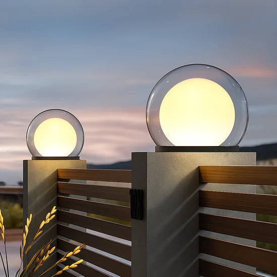 Zonne-Energie Buitenlamp met Maanontwerp