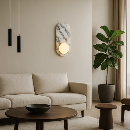 Frans Licht Luxe Marmeren Wandlamp