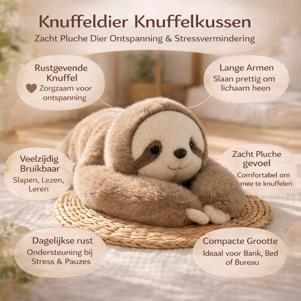Pluche Knuffelkussen Kalmerend Lange Armen