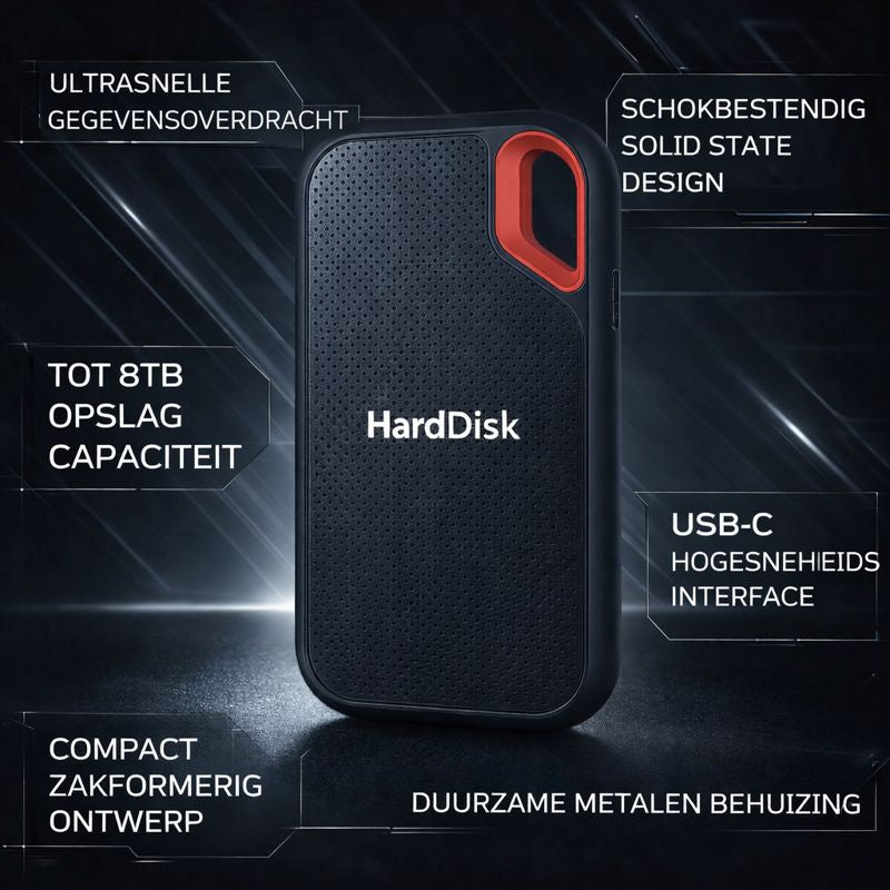 Externe SSD Opslag Portable USB C Snelle Bestandoverdracht
