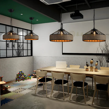 Klassieke Industriële Hennep Touw Hanglamp