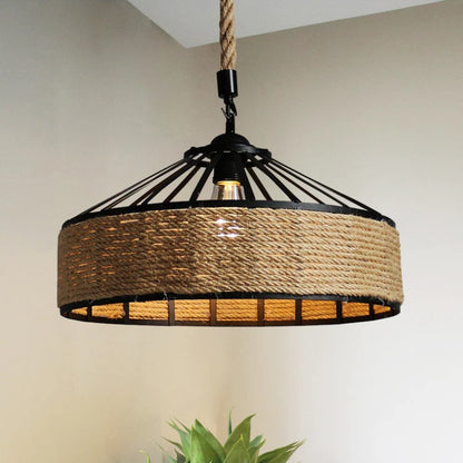 Klassieke Industriële Hennep Touw Hanglamp